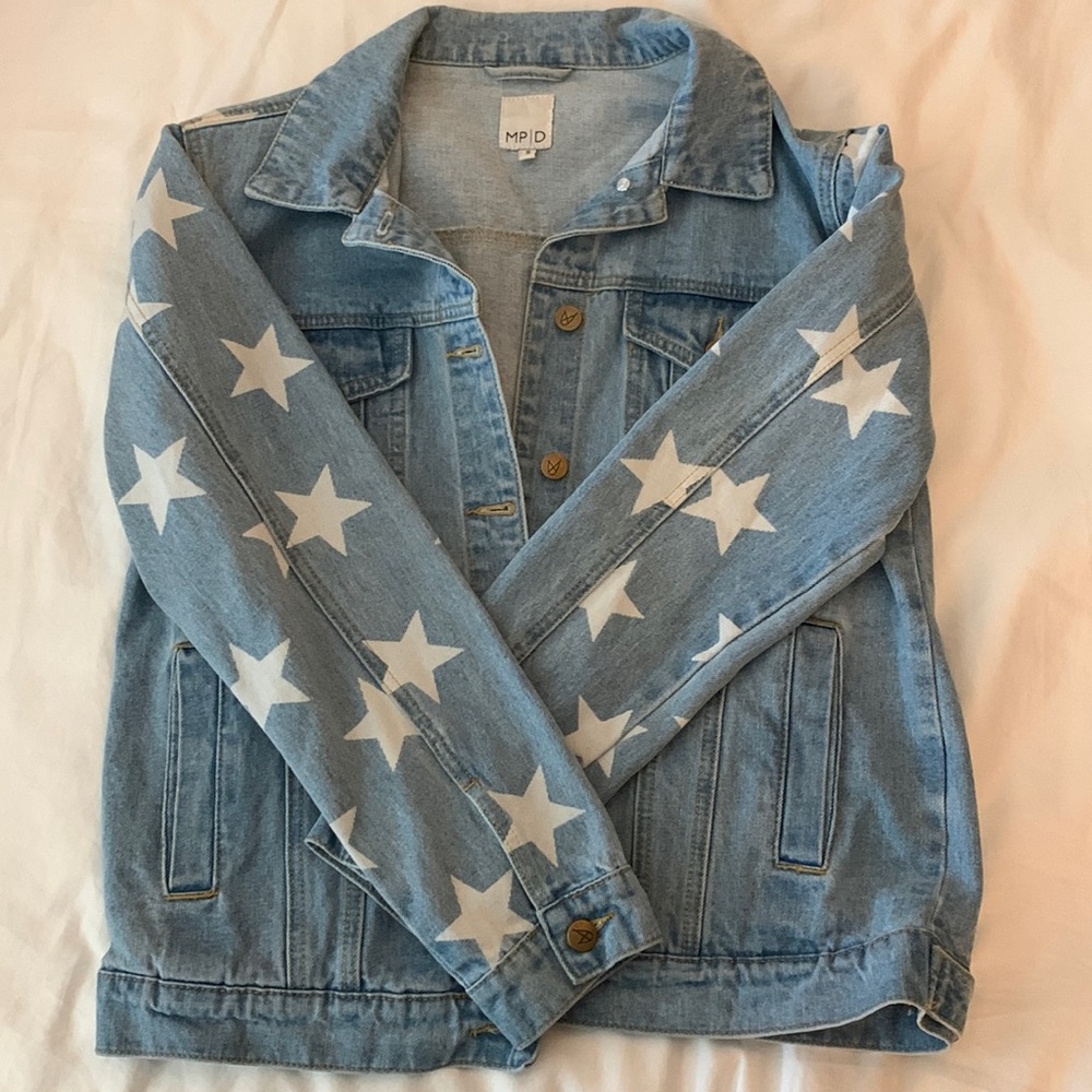 Mink pink denim jacket